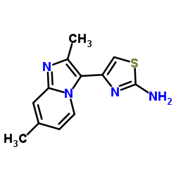 4-(2,7-DIMETHYL-IMIDAZO[1,2-A]PYRIDIN-3-YL)-THIAZOL-2-YLAMINE structure