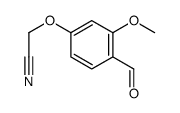 2-(4-formyl-3-methoxyphenoxy)acetonitrile Structure