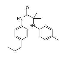 2-methyl-2-(4-methylanilino)-N-(4-propylphenyl)propanamide Structure