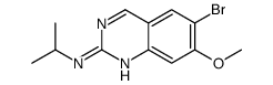 6-bromo-7-methoxy-N-propan-2-ylquinazolin-2-amine结构式