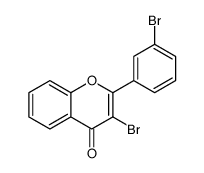 3-bromo-2-(3-bromophenyl)chromen-4-one Structure