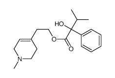 2-(1-methyl-3,6-dihydro-2H-pyridin-4-yl)ethyl 2-hydroxy-3-methyl-2-phenylbutanoate Structure