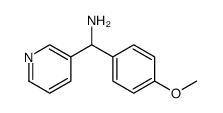 3-Pyridinemethanamine, α-(4-methoxyphenyl) Structure