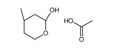 acetic acid,(2R,4S)-4-methyloxan-2-ol Structure