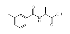 L-Alanine, N-(3-methylbenzoyl) Structure