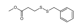 S-Benzylmercapto-3-thiopropionsaeure-methylester Structure