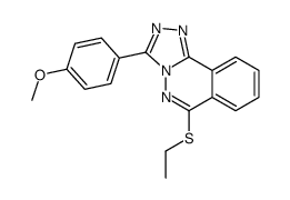 6-ethylsulfanyl-3-(4-methoxyphenyl)-[1,2,4]triazolo[3,4-a]phthalazine结构式