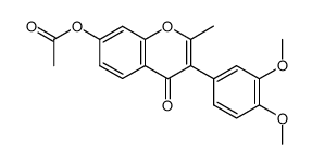 7-Acetoxy-3',4'-dimethoxy-2-methyl-isoflavon Structure