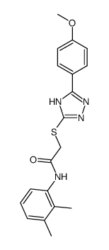 N-(2,3-Dimethyl-phenyl)-2-[5-(4-methoxy-phenyl)-4H-[1,2,4]triazol-3-ylsulfanyl]-acetamide结构式