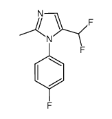 5-(difluoromethyl)-1-(4-fluorophenyl)-2-methyl-1H-imidazole Structure