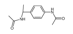 (+-)-1-acetylamino-4-(1-acetylamino-ethyl)-benzene Structure