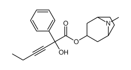 (8-methyl-8-azabicyclo[3.2.1]octan-3-yl) 2-hydroxy-2-phenylhex-3-ynoate Structure