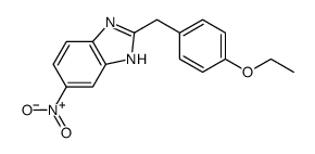 2-[(4-ethoxyphenyl)methyl]-6-nitro-1H-benzimidazole结构式