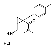 (Z)-2-(Aminomethyl)-N,N-diethyl-1-(p-methylphenyl)cyclopropanecarboxam ide hydrochloride Structure