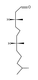 (3R,7R,5E)-3,7,11-trimethyldodecan-1-al Structure