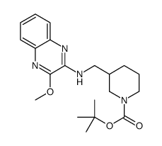 3-[(3-Methoxy-quinoxalin-2-ylamino)-Methyl]-piperidine-1-carboxylic acid tert-butyl ester结构式