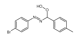 (E)-1-(4-bromophenyl)-2-(hydroperoxy(p-tolyl)methyl)diazene Structure