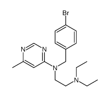 N'-[(4-bromophenyl)methyl]-N,N-diethyl-N'-(6-methylpyrimidin-4-yl)ethane-1,2-diamine Structure