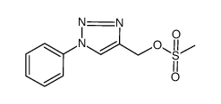 (1-phenyl-1H-1,2,3-triazol-4-yl)methyl methanesulfonate Structure