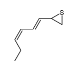 2-((1E,3Z)-hexa-1,3-dien-1-yl)thiirane结构式