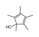 1,2,3,4,5-pentamethylcyclopenta-2,4-dien-1-ol结构式