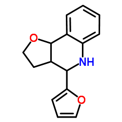 4-(2-Furyl)-2,3,3a,4,5,9b-hexahydrofuro[3,2-c]quinoline Structure