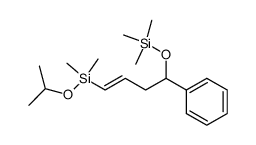 (E)-1-phenyl-4-isopropoxydimethylsilyl-3-buten-1-ol O-trimethylsilyl ether Structure