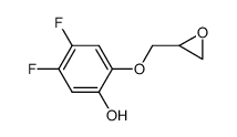 4,5-difluoro-2-(oxiran-2-ylmethoxy)phenol结构式