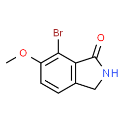 1H-Isoindol-1-one, 7-bromo-2,3-dihydro-6-Methoxy- Structure