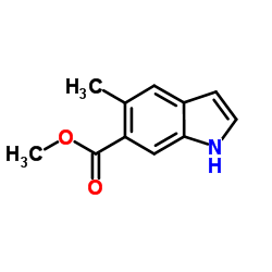 5-Methyl-indole-6-carboxylic acid Methyl ester structure