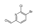 5-bromo-6-chloropicolinaldehyde Structure