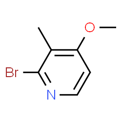 2-溴-4-甲氧基-3-甲基吡啶结构式