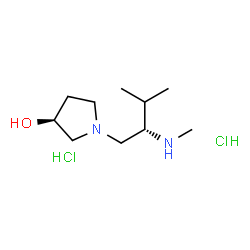 (S,S)-1-(3-METHYL-2-METHYLAMINO-BUTYL)-PYRROLIDIN-3-OLDIHYDROCHLORIDE structure