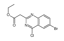 ethyl 2-(6-bromo-4-chloroquinazolin-2-yl)acetate Structure