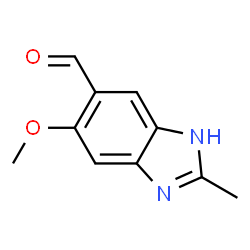 1H-Benzimidazole-5-carboxaldehyde,6-methoxy-2-methyl-(9CI)结构式