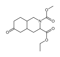 3-Ethyl 2-Methyl 6-oxooctahydroisoquinoline-2,3(1H)-dicarboxylate结构式