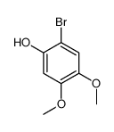 2-溴-4,5-二甲氧基苯酚结构式