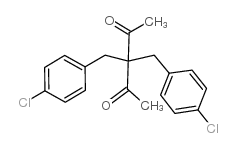 3,3-BIS(4-CHLOROBENZYL)-2,4-PENTANEDIONE Structure