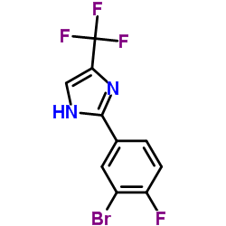 2-(3-Bromo-4-fluorophenyl)-4-(trifluoromethyl)-1H-imidazole结构式