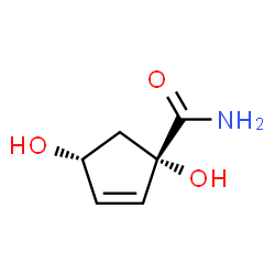 2-Cyclopentene-1-carboxamide,1,4-dihydroxy-,(1S,4R)-(9CI)结构式