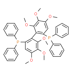 (R)-(4,4',5,5',6,6'-Hexamethoxybiphenyl-2,2'-diyl)bis(diphenylphosphine) Structure