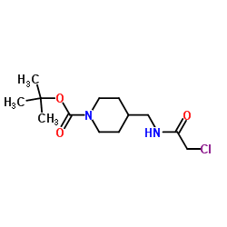 4-[(2-Chloro-acetylamino)-Methyl]-piperidine-1-carboxylic acid tert-butyl ester picture