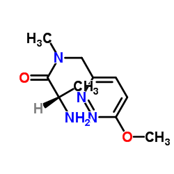 N-[(6-Methoxy-3-pyridazinyl)methyl]-N-methyl-L-alaninamide Structure