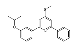 4-methylsulfanyl-2-phenyl-6-(3-propan-2-yloxyphenyl)pyridine结构式