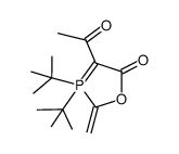 2-methylene-3,3-di-tert-butyl-4-acetyl-5-oxo-1,3-oxaphospholene Structure