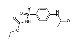 ethyl [[4-(acetylamino)phenyl]sulphonyl]carbamate structure