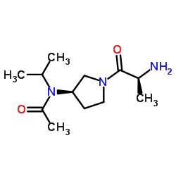 N-[(3R)-1-(L-Alanyl)-3-pyrrolidinyl]-N-isopropylacetamide Structure