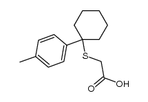 [[1-(4-tolyl)cyclohexyl]thio]acetic acid结构式