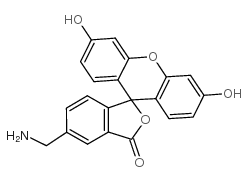 5-(AMINOMETHYL)-3',6'-DIHYDROXY-3H-SPIRO[ISOBENZOFURAN-1,9'-XANTHEN]-3-ONE HYDROCHLORIDE picture