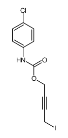 N-(p-Chlorophenyl)carbamic acid 4-iodo-2-butynyl ester Structure